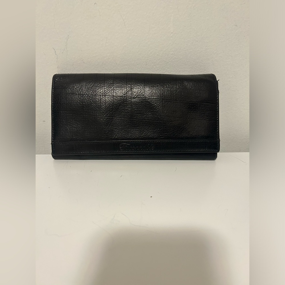 Faconnable Black Leather Wallet